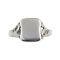 Antique Style Scroll Signet Ring | Filigree Signet | Sterling Silver