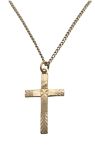 Vintage Childs Cross and Gold Filled Chain | First Communion Cross